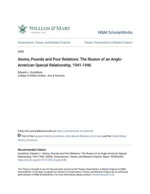 The Illusion of an Anglo-American Special Relationship, 1941-1946" (2000)