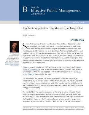 The Murray-Ryan Budget Deal