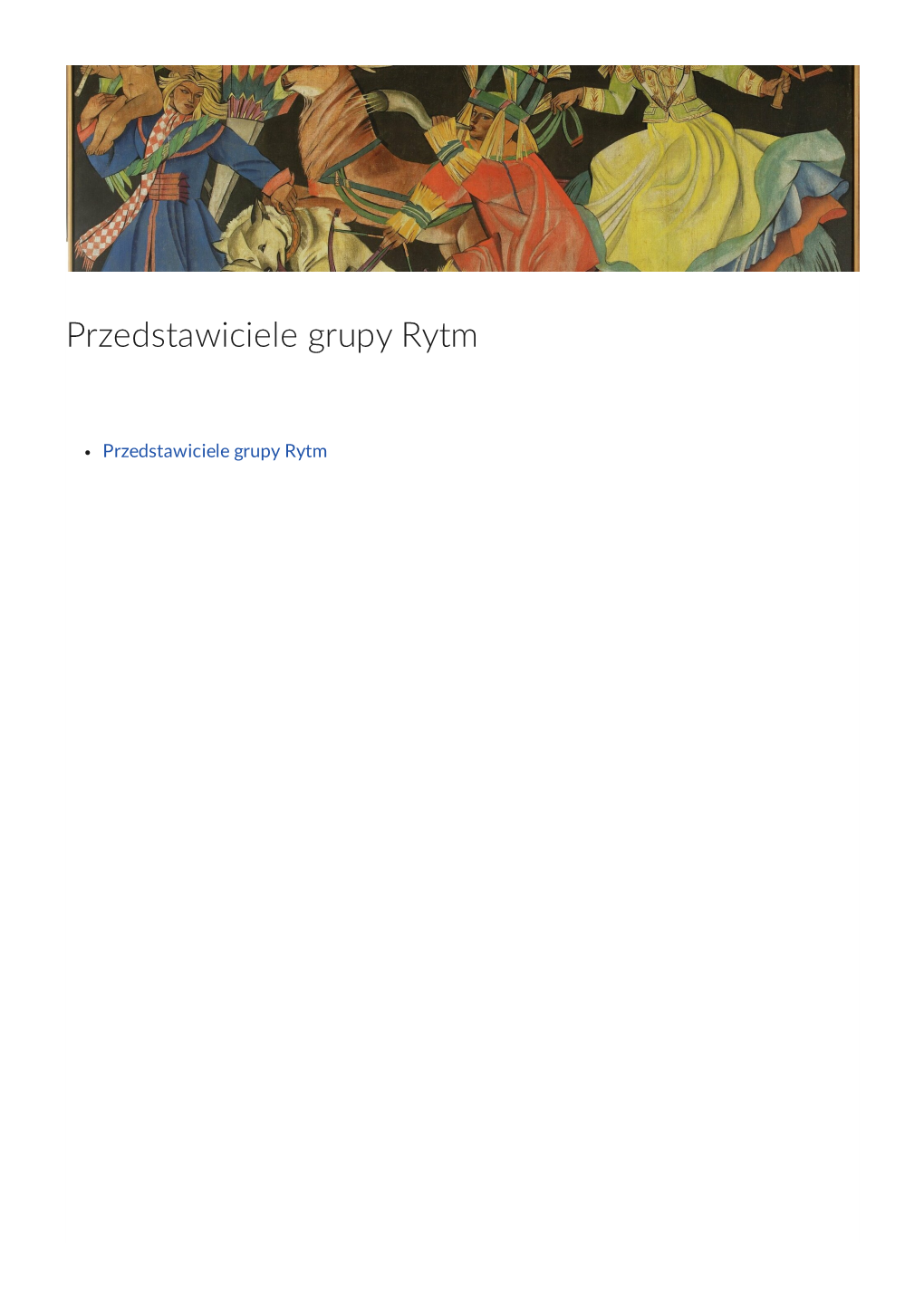 Przedstawiciele Grupy Rytm