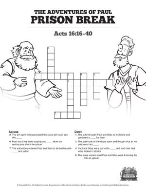 PRISON BREAK Acts 16:16–40