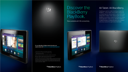 Discover the Blackberry Playbook