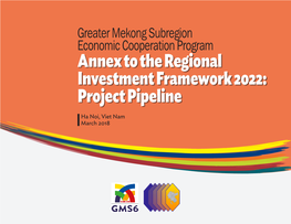 Annex to the Regional Investment Framework 2022: Project Pipeline