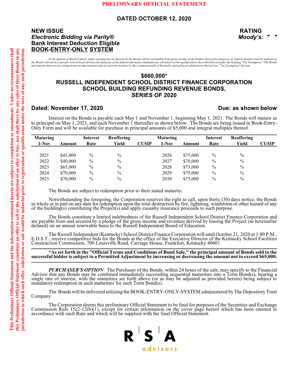 Russell ISD 20R POS2