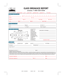 Glass Breakage Report