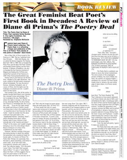 A Review of Diane Di Prima's the Poetry Deal