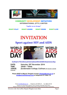 Sport Against HIV & AIDS