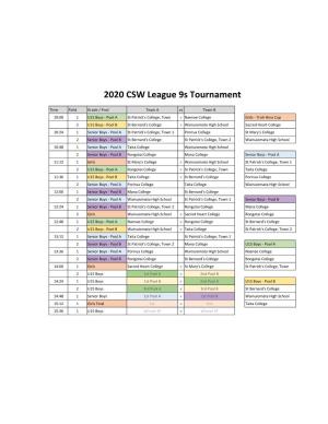 2020 CSW Rugby League 9S Tournament
