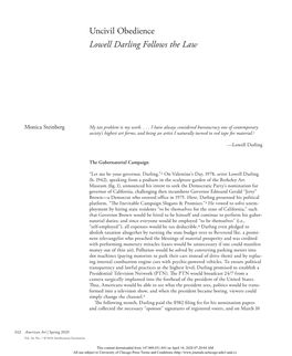 Uncivil Obedience Lowell Darling Follows the Law