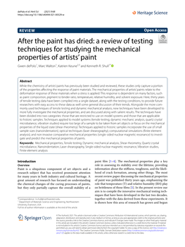 After the Paint Has Dried: a Review of Testing