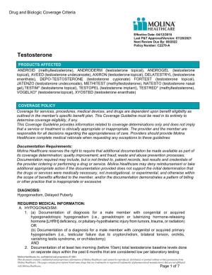 Testosterone C2270-A