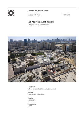 Al-Mureijah Art Spaces Sharjah, United Arab Emirates