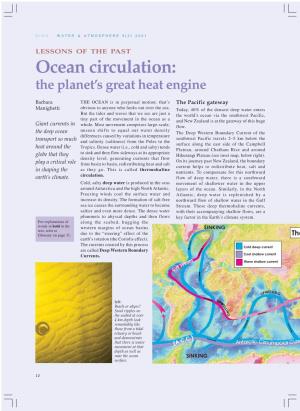 Ocean Circulation: the Planet’S Great Heat Engine