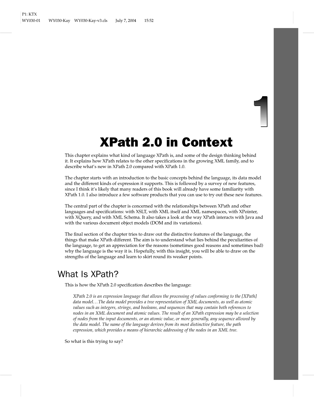 Xpath 2.0 in Context