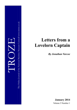 Letters from a Lovelorn Captain Jonathan Varcoe1