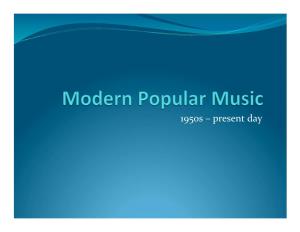 Modern Popular Music.Pptx