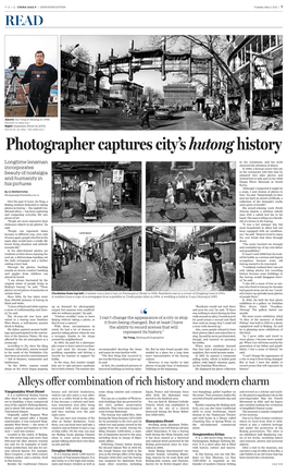 Photographer Captures City's Hutonghistory