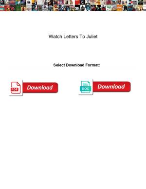 Watch Letters to Juliet