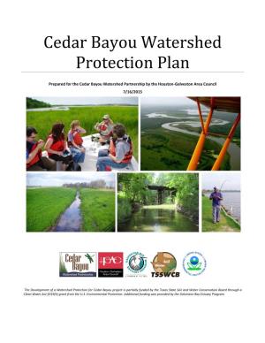 Cedar Bayou Watershed Protection Plan