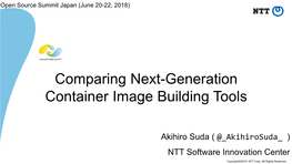 Comparing Next-Generation Container Image Building Tools