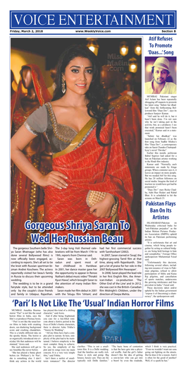 Gorgeous Shriya Saran to Wed Her Russian Beau