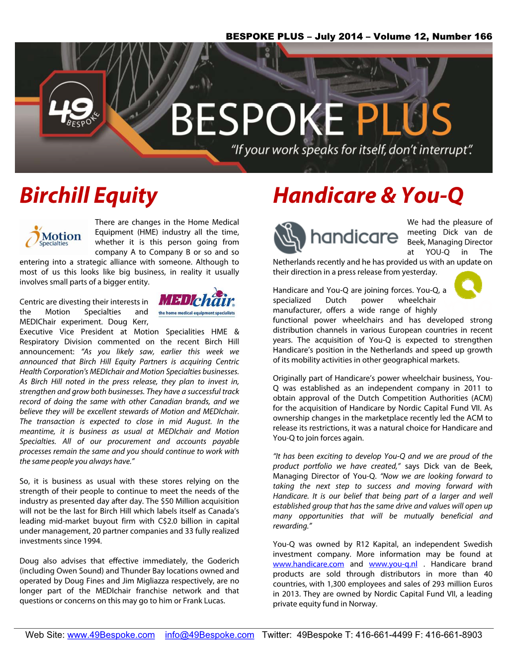 Birchill Equity Handicare & You-Q
