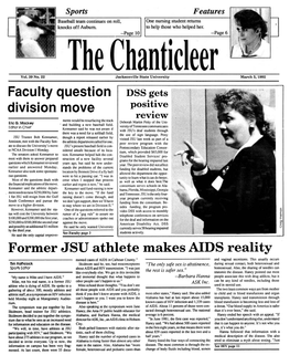 Former JSU Athlete Makes AIDS Reality Mented Cases of AIDS in Calhoun County." and Vaginal Secretions