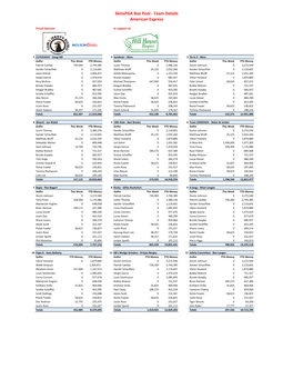 Skinspga Box Pool - Team Details American Express