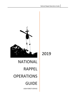 National Rappel Operations Guide