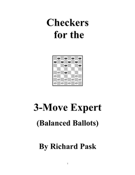 Checkers for the Three-Move Expert