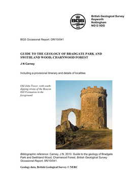 Guide to the Geology of Bradgate Park and Swithland Wood, Charnwood Forest