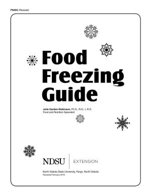 Food Freezing Guide