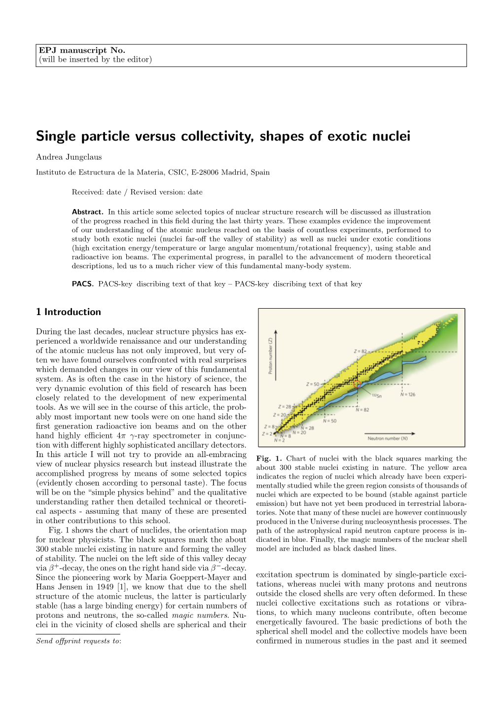 Single Particle Versus Collectivity, Shapes of Exotic Nuclei