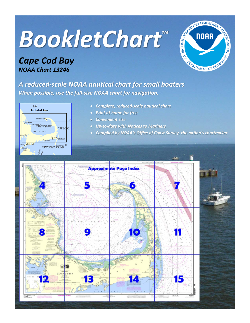 Bookletchart™ Cape Cod Bay NOAA Chart 13246 A
