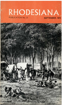 Rhodesiana Volume 31
