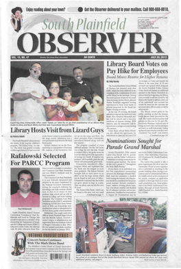Enjoy Reading About Your Town? Get the Observer Delivered to Your Mailbox