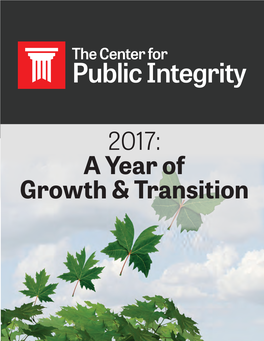 2017 Annual Report 3 from the Board Chair