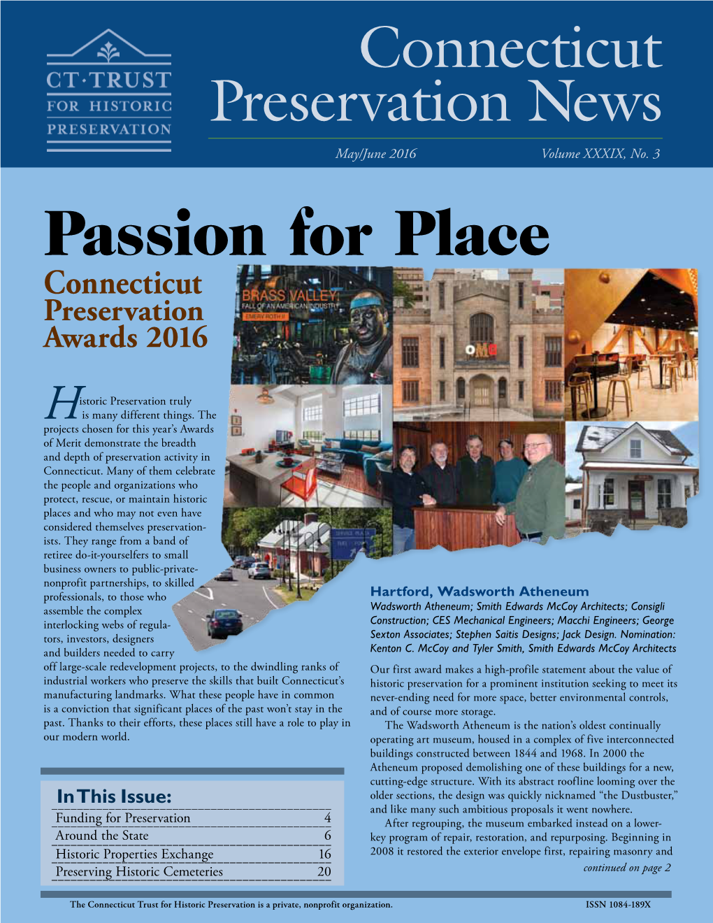 Passion for Place Connecticut Preservation Awards 2016