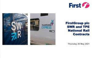 Firstgroup Plc SWR and TPE National Rail Contracts