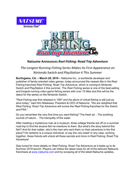 Reel Fishing RTA Announcement Final