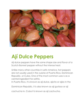 Ají Dulce Peppers