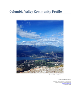 Columbia Valley Community Profile