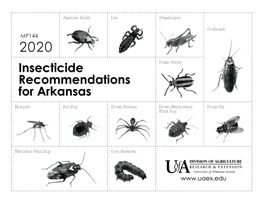 Insecticide Recommendations for Arkansas