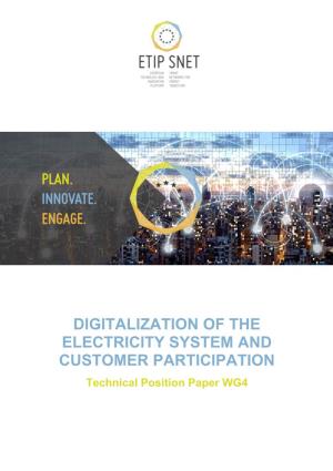 Digitalization of the Electricity System and Customer Participation