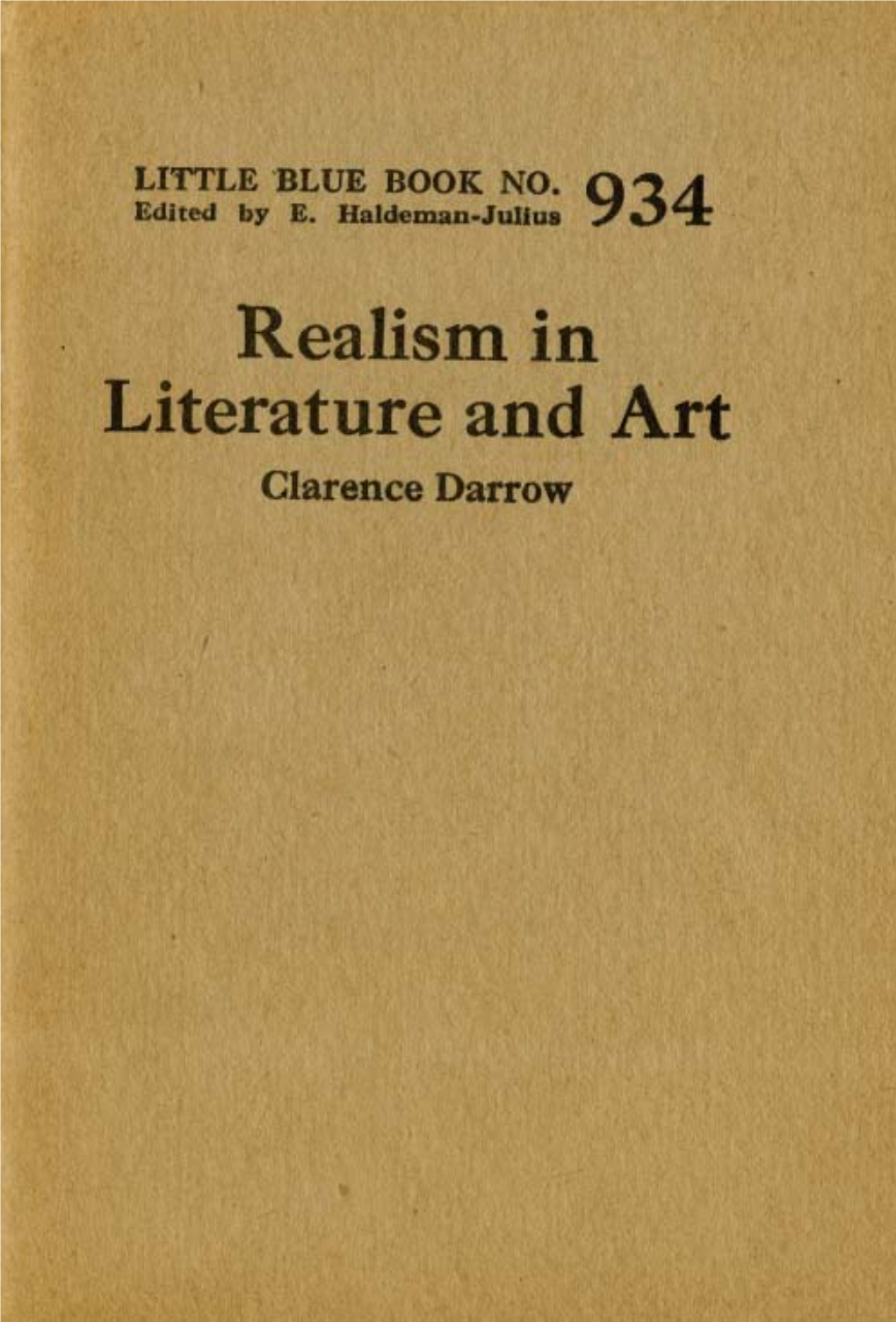 Realism in Literature and Art by Clarence