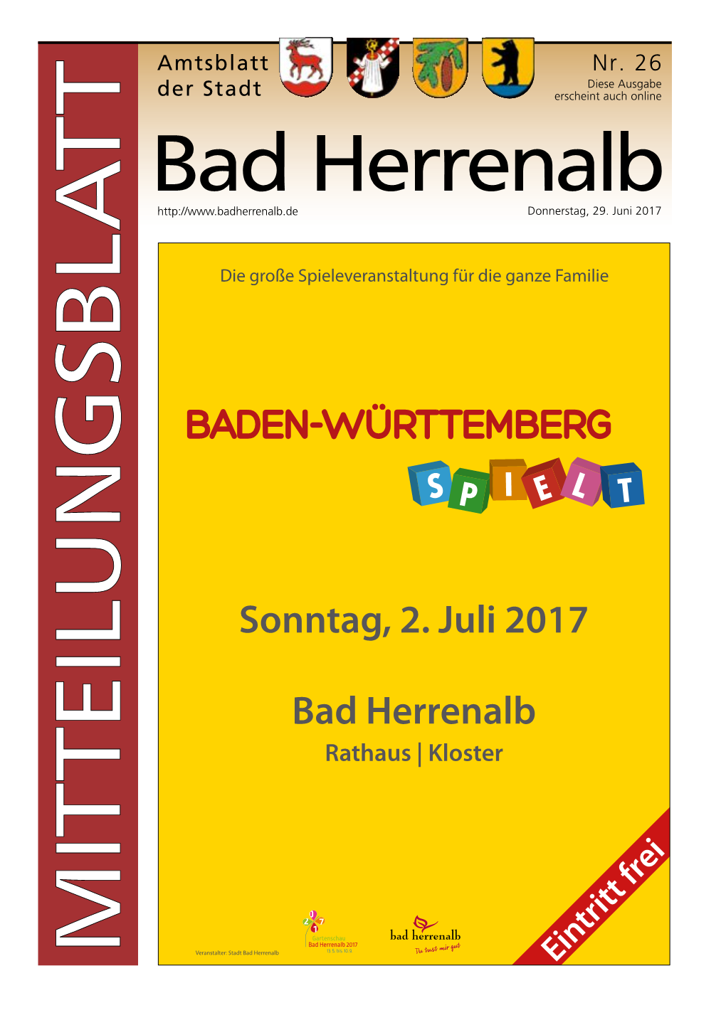 Sonntag, 2. Juli 2017 Bad Herrenalb