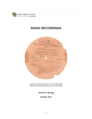 Radio Recordings