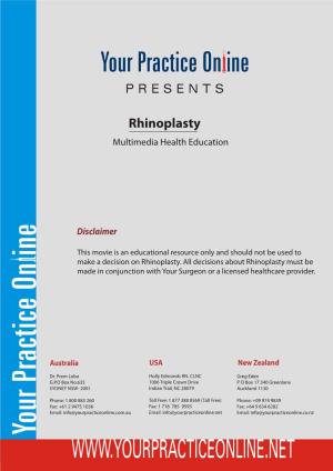 Rhinoplasty Multimedia Health Education