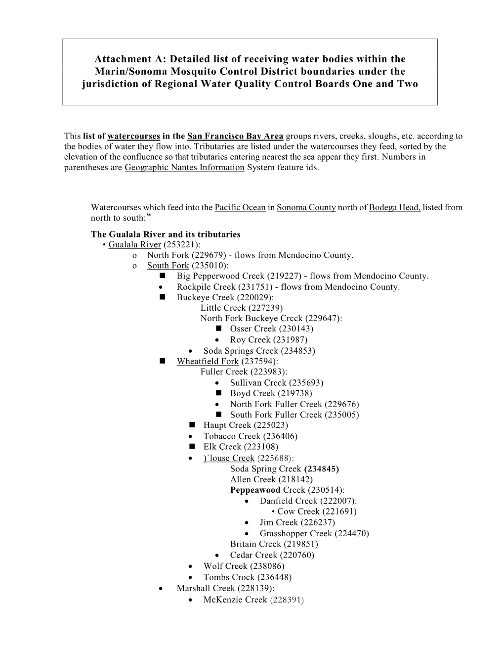 NPDES Water Bodies