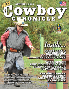 Cowboy Chronicle August 2016 Page 1