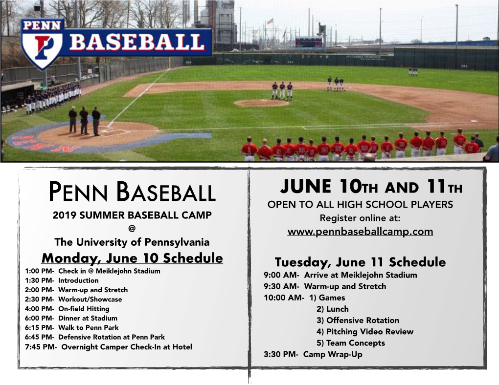 Penn Baseball Camps